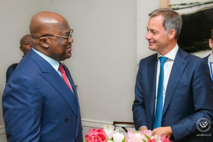 ONU : Félix Tshisekedi a eu un entretien avec le Premier ministre belge Alexander de Croo