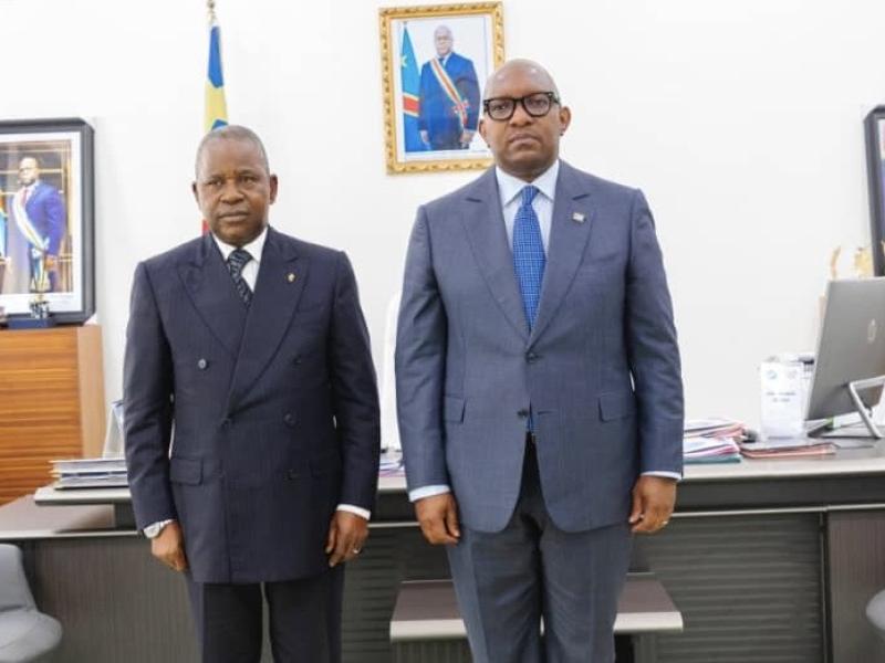 RDC-Congo-Brazzaville : Sama Lukonde et Pierre Ngolo réaffirment la volonté de deux pays d’oeuvrer ensemble et de renforcer la fraternité